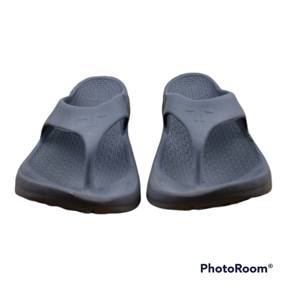 Telic Energy Dolphin Gray Waterproof Thong Slip On Flip Flops - Picture 3 of 16